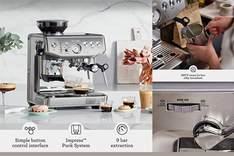 Breville the Barista Express coffee machine - coffeebeantree.com